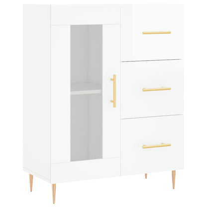 Sideboard Hochglanz-Weiß 69,5x34x90 cm Holzwerkstoff - Pazzar.ch