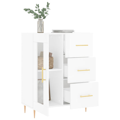 Sideboard Hochglanz-Weiß 69,5x34x90 cm Holzwerkstoff - Pazzar.ch