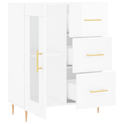 Sideboard Hochglanz-Weiß 69,5x34x90 cm Holzwerkstoff - Pazzar.ch