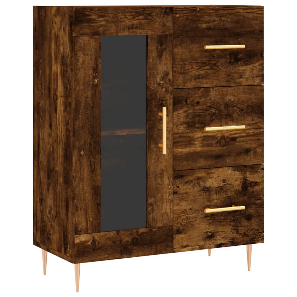 Sideboard Räuchereiche 69,5x34x90 cm Holzwerkstoff - Pazzar.ch