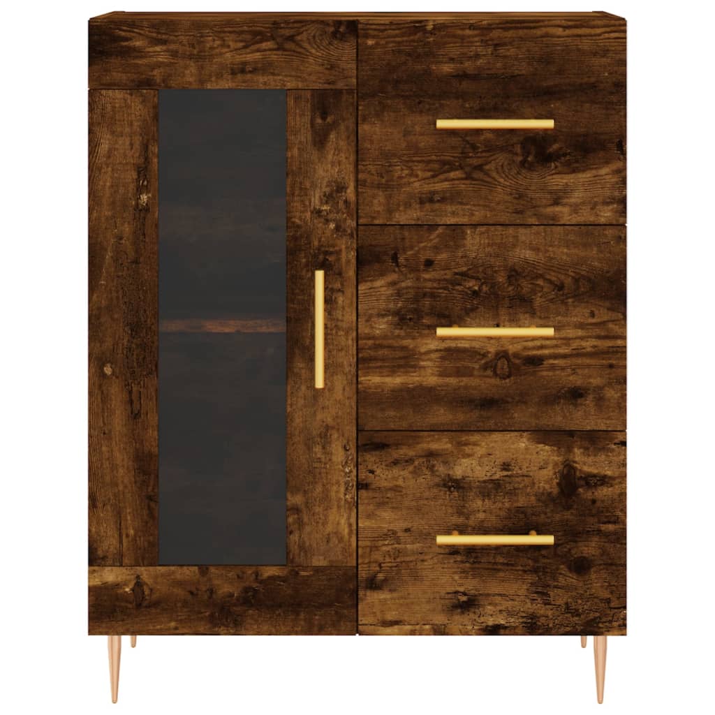 Sideboard Räuchereiche 69,5x34x90 cm Holzwerkstoff - Pazzar.ch