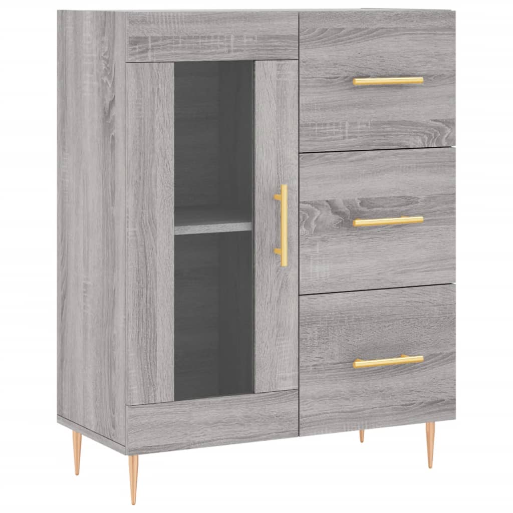 Sideboard Grau Sonoma 69,5x34x90 cm Holzwerkstoff - Pazzar.ch