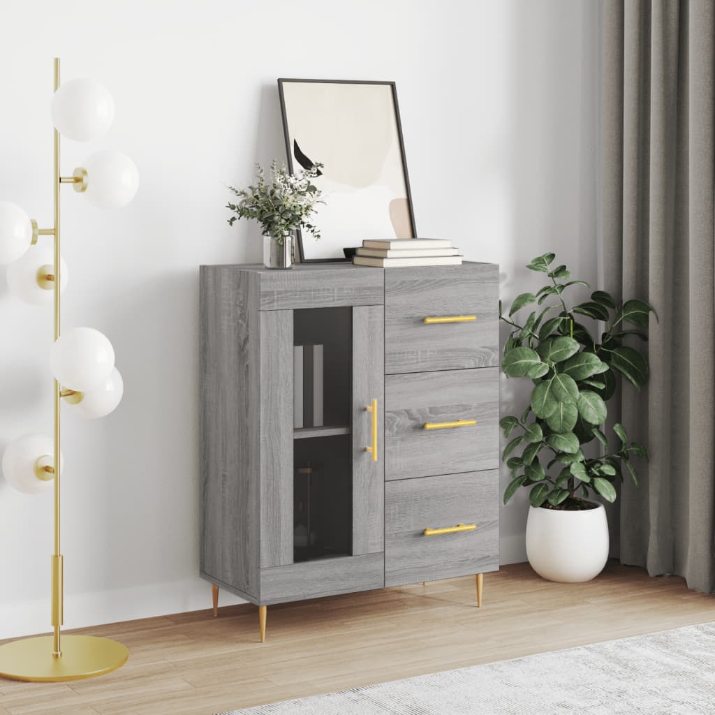 Sideboard Grau Sonoma 69,5x34x90 cm Holzwerkstoff - Pazzar.ch