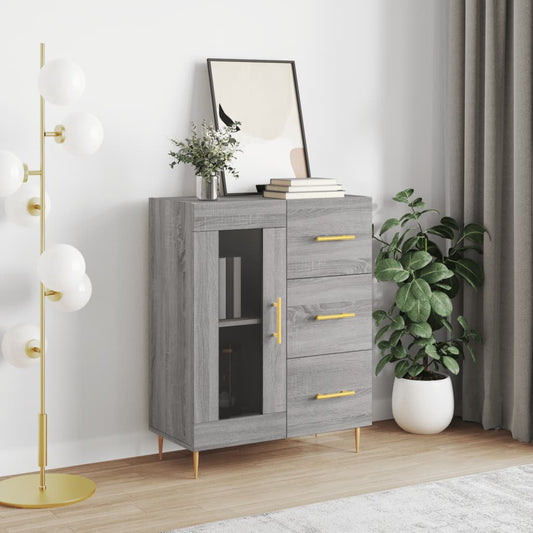 Sideboard Grau Sonoma 69,5x34x90 cm Holzwerkstoff - Pazzar.ch