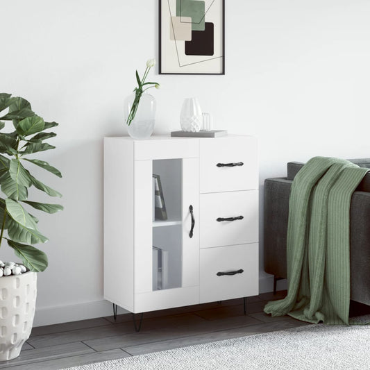 Sideboard Weiß 69,5x34x90 cm Holzwerkstoff - Pazzar.ch