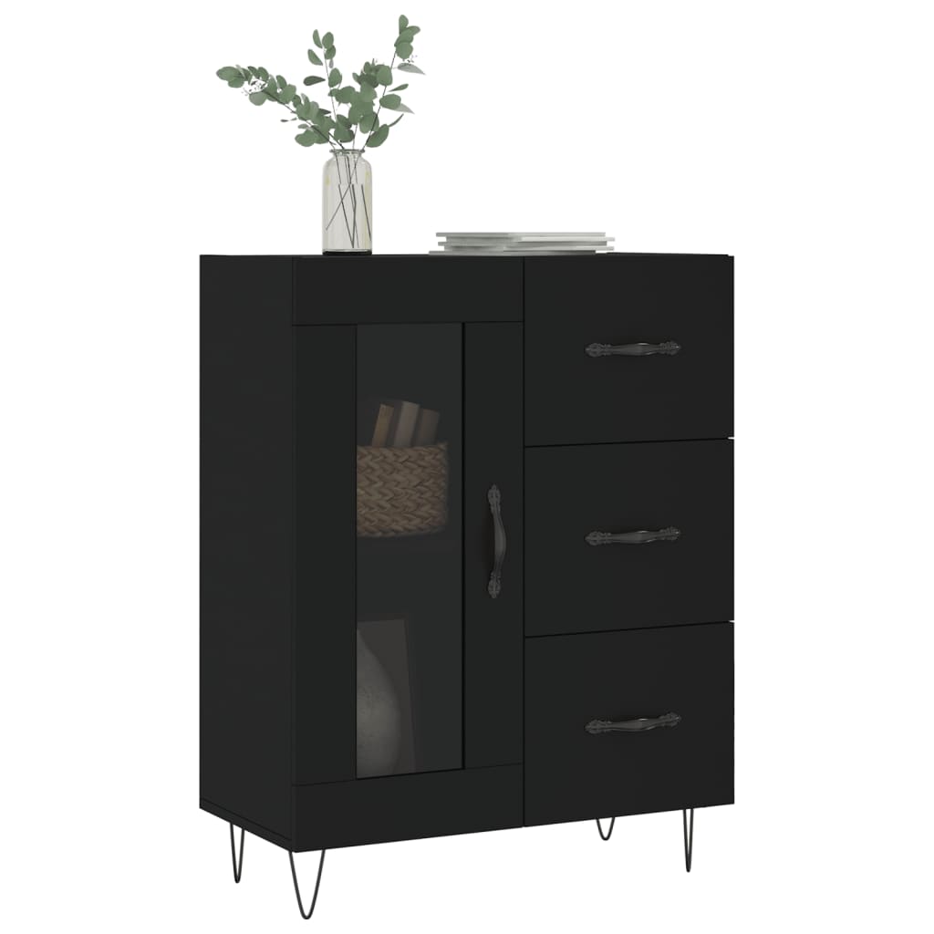 Sideboard Schwarz 69,5x34x90 cm Holzwerkstoff - Pazzar.ch