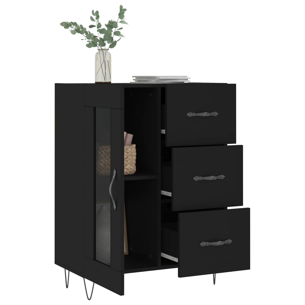 Sideboard Schwarz 69,5x34x90 cm Holzwerkstoff - Pazzar.ch