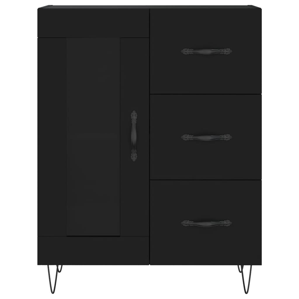 Sideboard Schwarz 69,5x34x90 cm Holzwerkstoff - Pazzar.ch