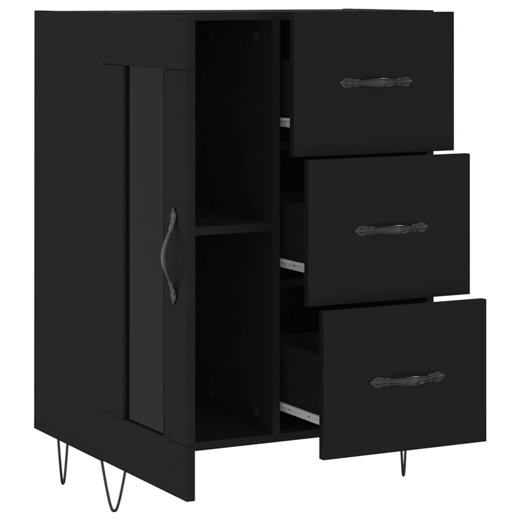 Sideboard Schwarz 69,5x34x90 cm Holzwerkstoff - Pazzar.ch
