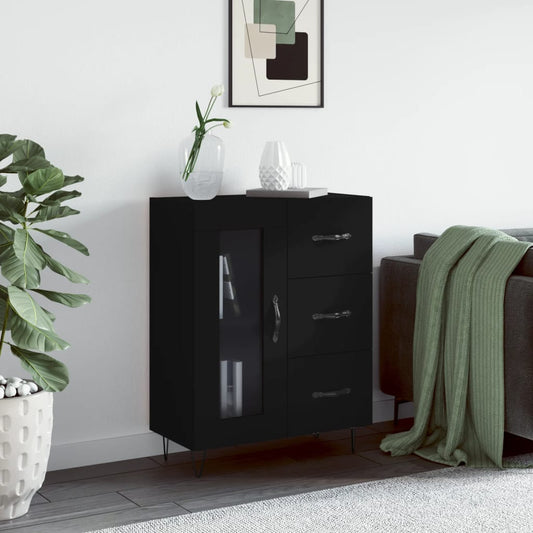 Sideboard Schwarz 69,5x34x90 cm Holzwerkstoff - Pazzar.ch