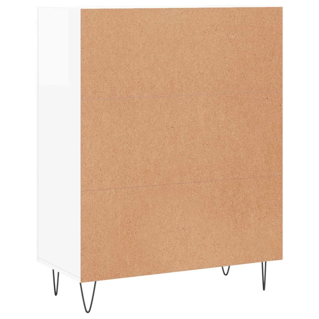 Sideboard Hochglanz-Weiß 69,5x34x90 cm Holzwerkstoff - Pazzar.ch