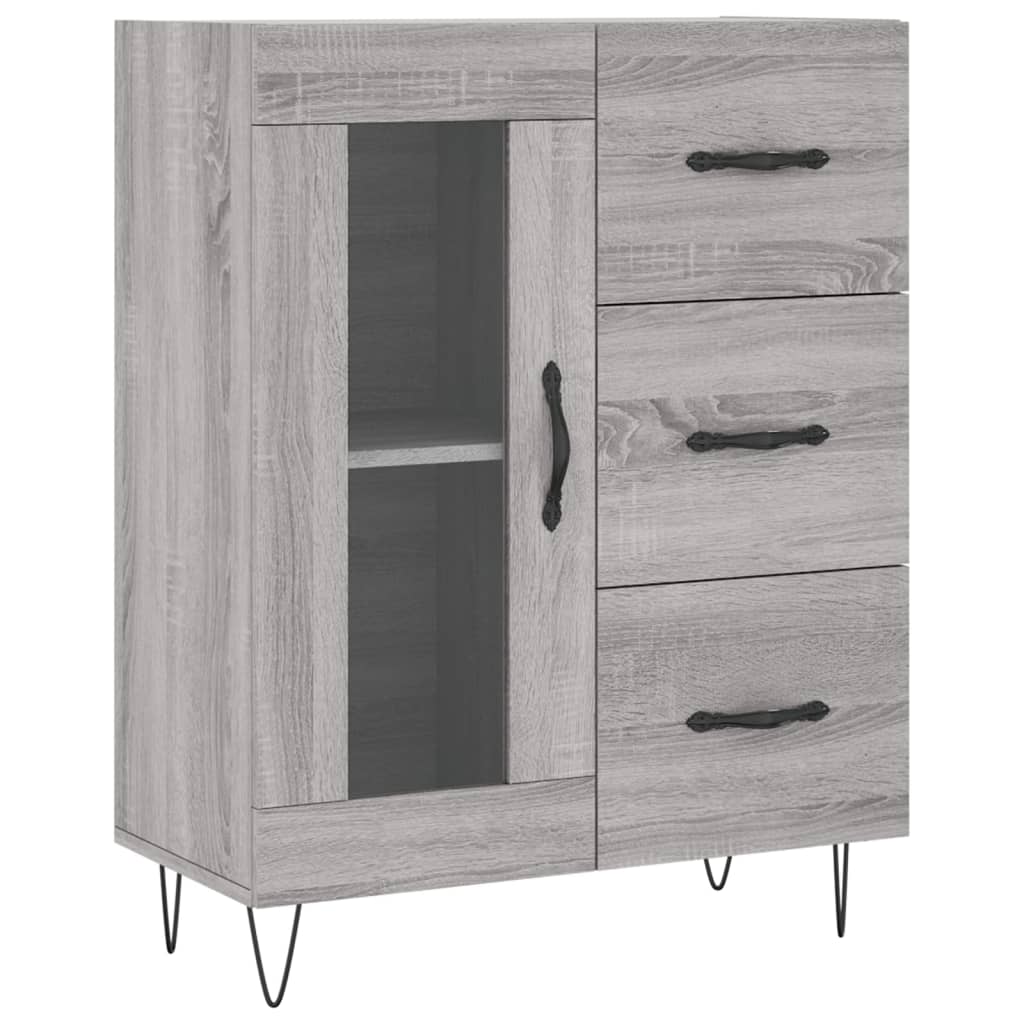 Sideboard Grau Sonoma 69,5x34x90 cm Holzwerkstoff - Pazzar.ch
