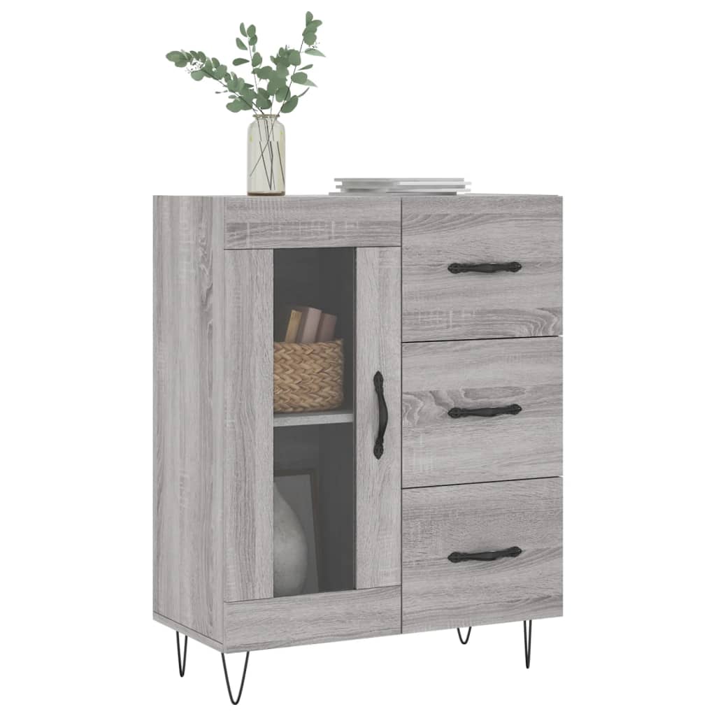 Sideboard Grau Sonoma 69,5x34x90 cm Holzwerkstoff - Pazzar.ch