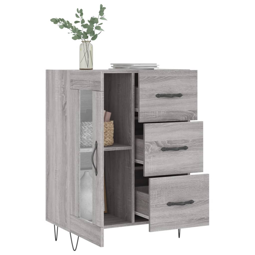 Sideboard Grau Sonoma 69,5x34x90 cm Holzwerkstoff - Pazzar.ch