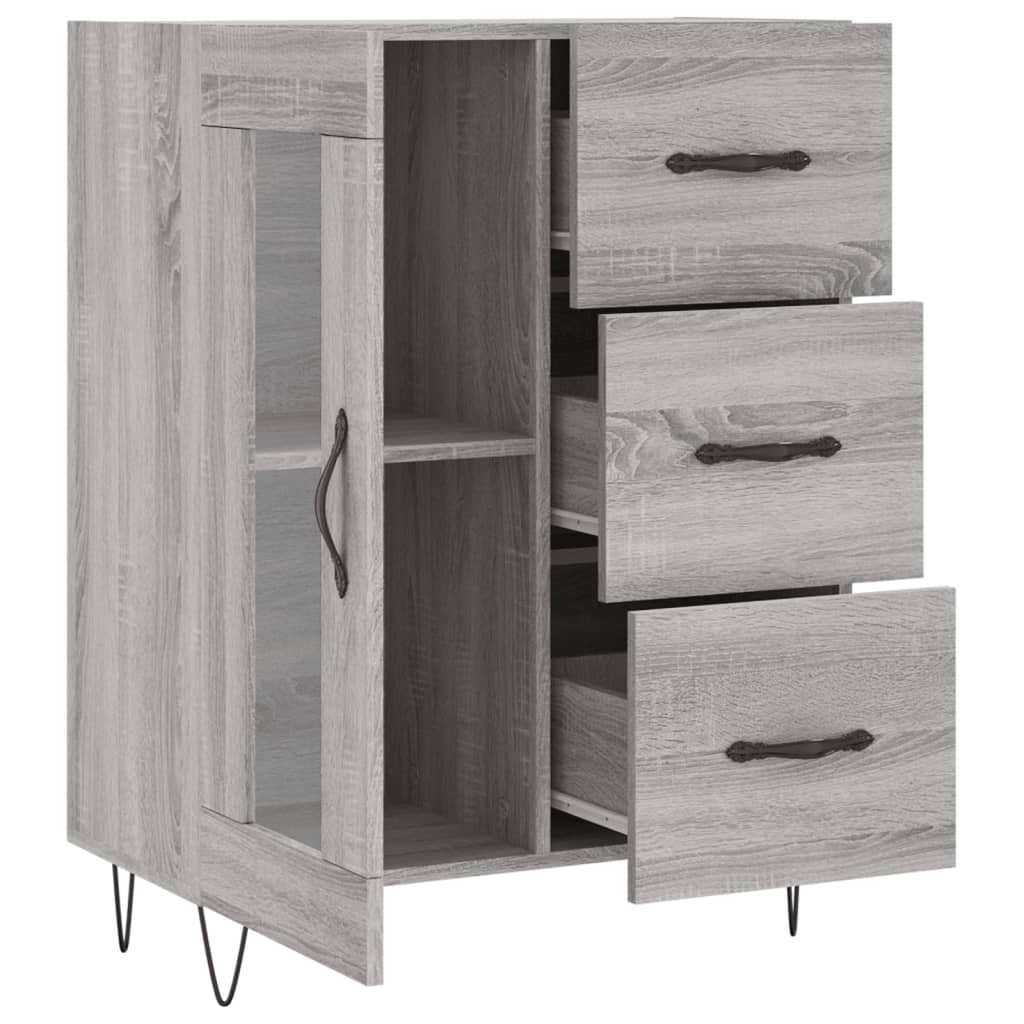 Sideboard Grau Sonoma 69,5x34x90 cm Holzwerkstoff - Pazzar.ch