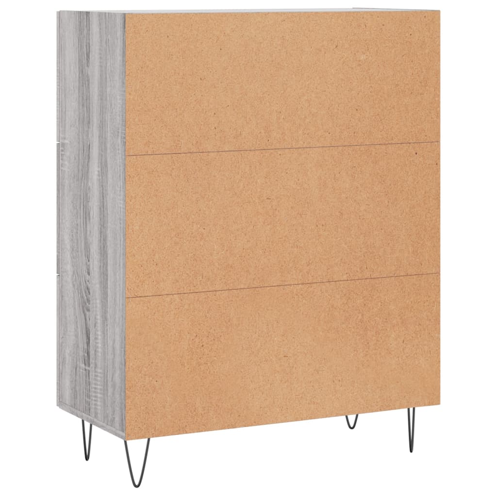Sideboard Grau Sonoma 69,5x34x90 cm Holzwerkstoff - Pazzar.ch