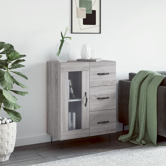 Sideboard Grau Sonoma 69,5x34x90 cm Holzwerkstoff - Pazzar.ch