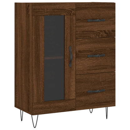 Sideboard Braun Eichen-Optik 69,5x34x90 cm Holzwerkstoff - Pazzar.ch
