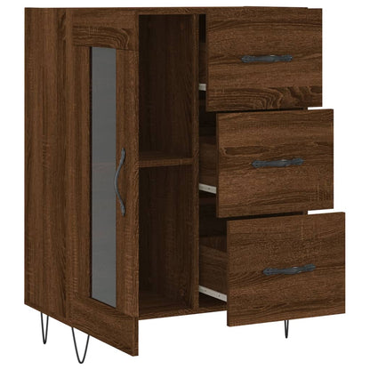 Sideboard Braun Eichen-Optik 69,5x34x90 cm Holzwerkstoff - Pazzar.ch