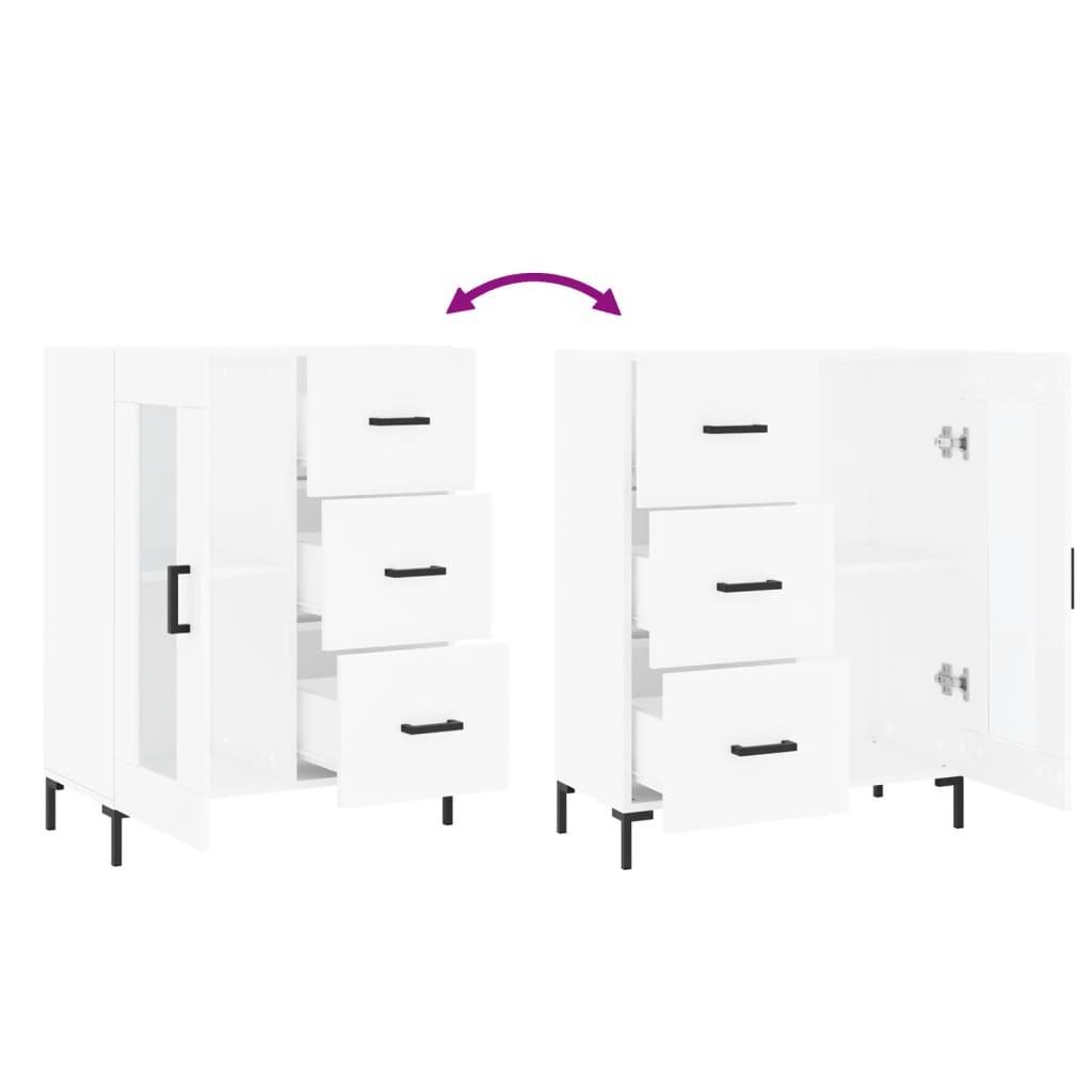 Sideboard Weiß 69,5x34x90 cm Holzwerkstoff - Pazzar.ch