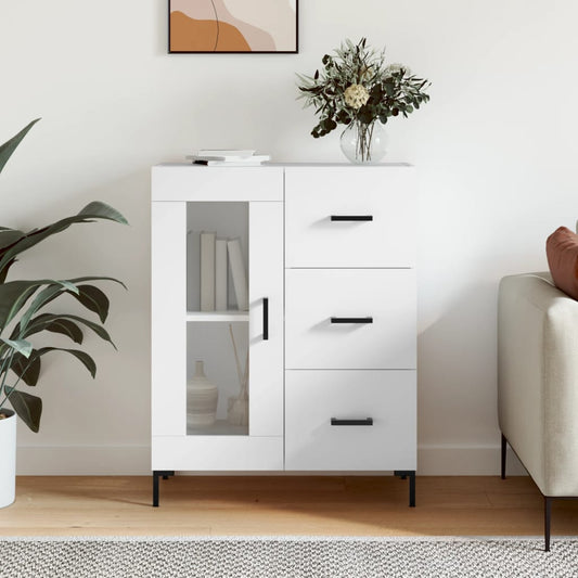 Sideboard Weiß 69,5x34x90 cm Holzwerkstoff - Pazzar.ch