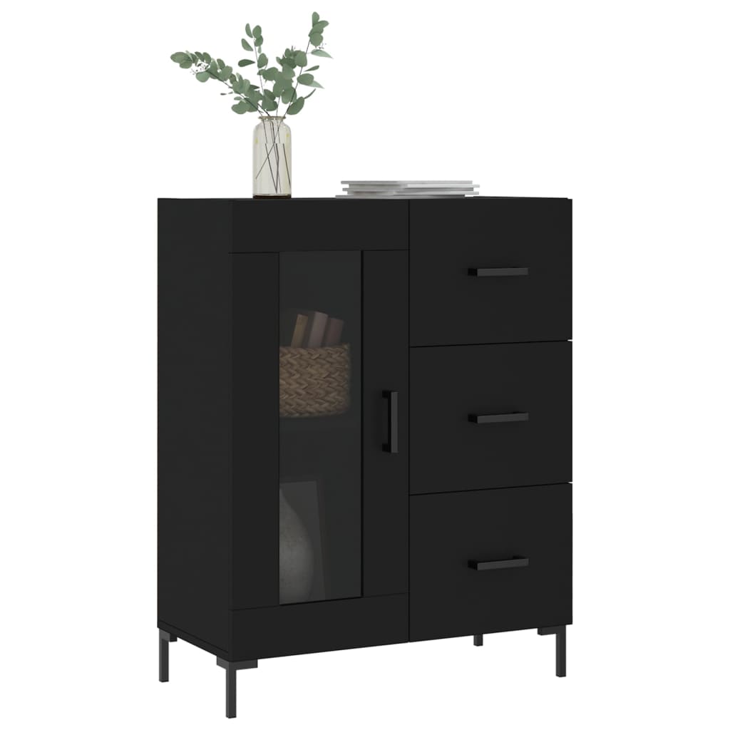 Sideboard Schwarz 69,5x34x90 cm Holzwerkstoff - Pazzar.ch