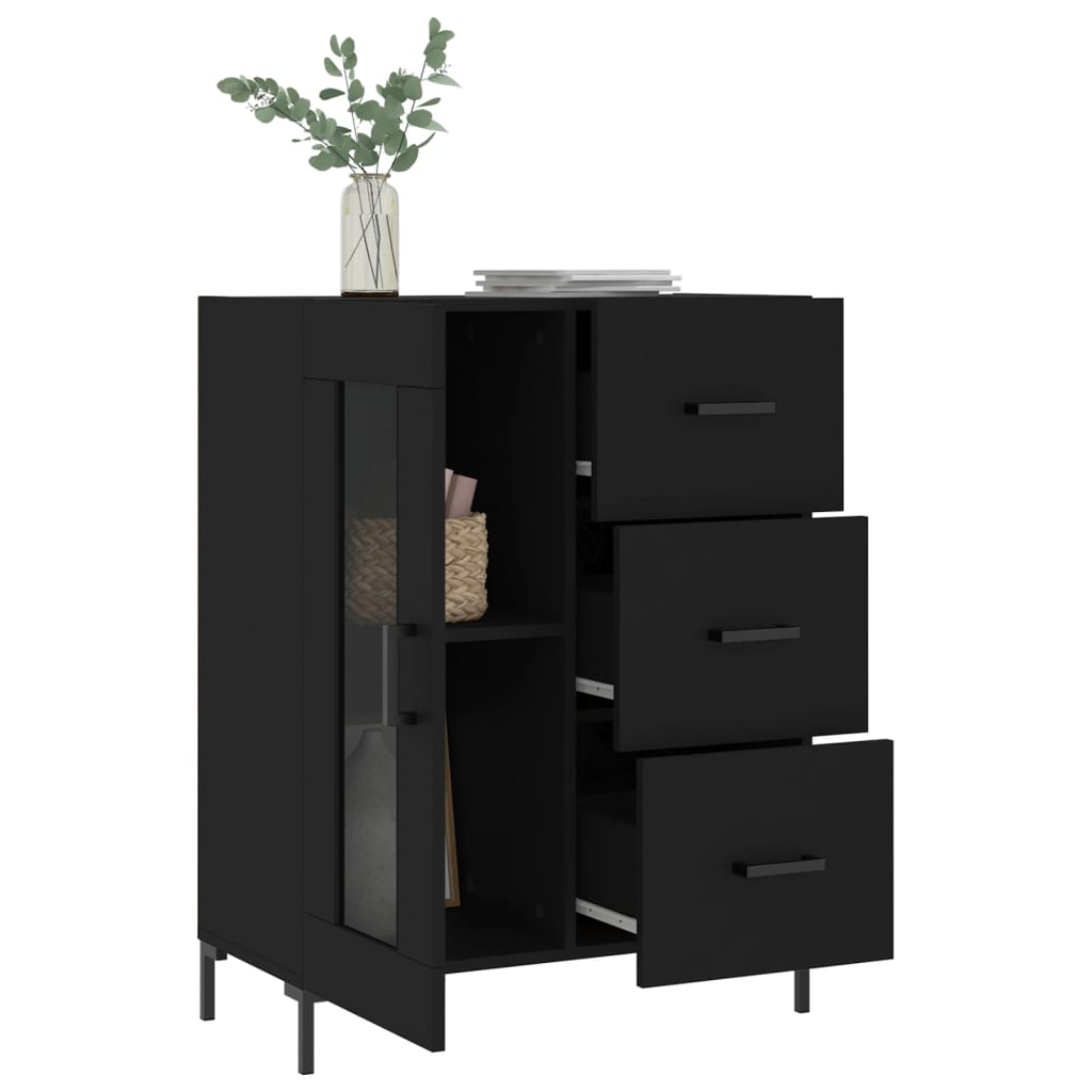 Sideboard Schwarz 69,5x34x90 cm Holzwerkstoff - Pazzar.ch