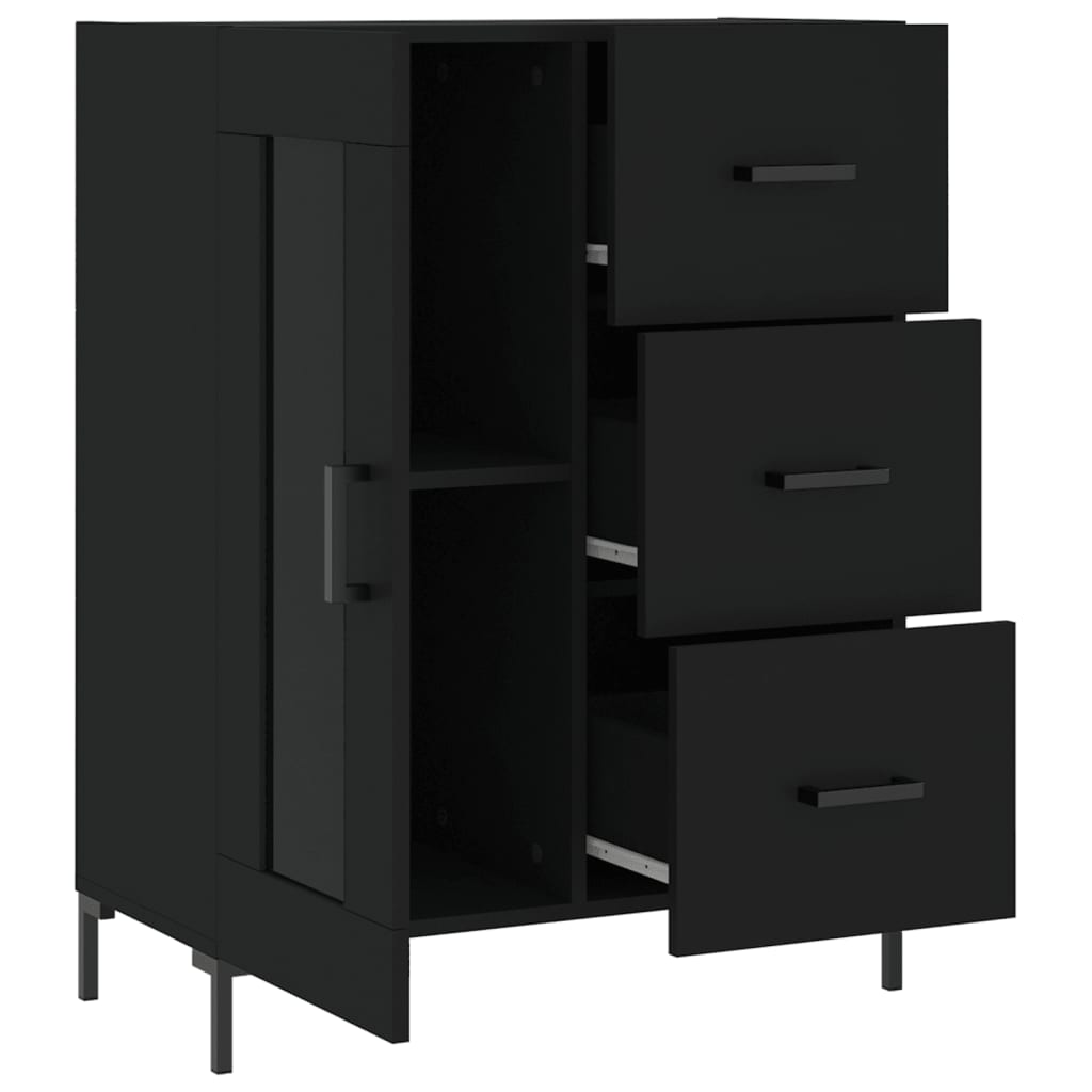 Sideboard Schwarz 69,5x34x90 cm Holzwerkstoff - Pazzar.ch