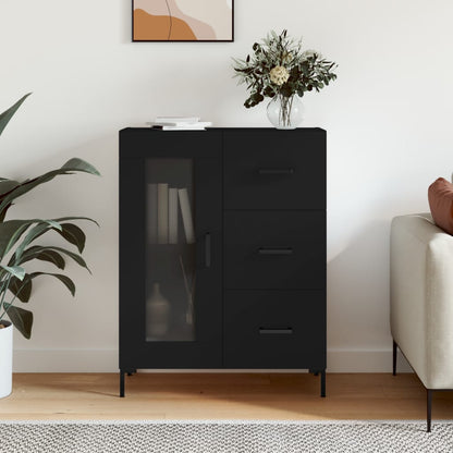 Sideboard Schwarz 69,5x34x90 cm Holzwerkstoff - Pazzar.ch