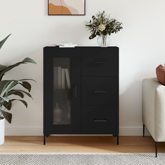 Sideboard Schwarz 69,5x34x90 cm Holzwerkstoff - Pazzar.ch