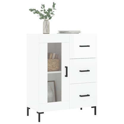 Sideboard Hochglanz-Weiß 69,5x34x90 cm Holzwerkstoff - Pazzar.ch