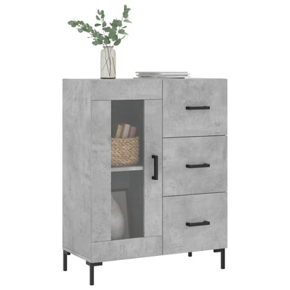 Sideboard Betongrau 69,5x34x90 cm Holzwerkstoff - Pazzar.ch