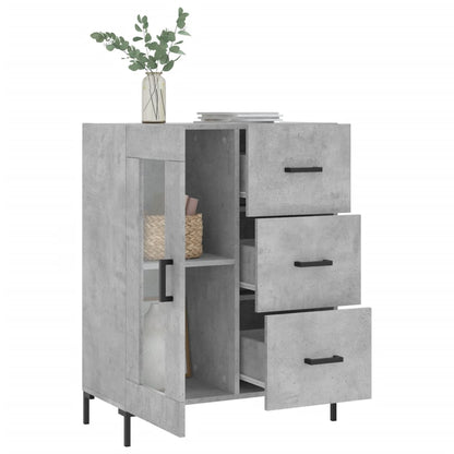 Sideboard Betongrau 69,5x34x90 cm Holzwerkstoff - Pazzar.ch