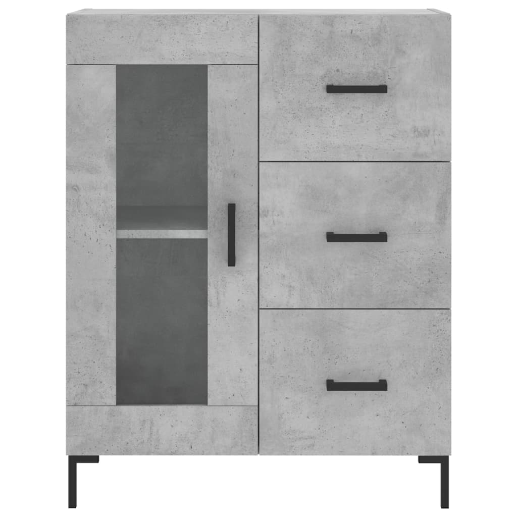 Sideboard Betongrau 69,5x34x90 cm Holzwerkstoff - Pazzar.ch