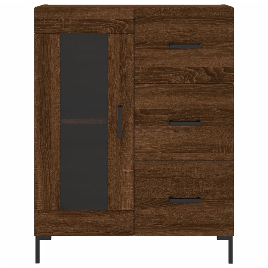 Sideboard Braun Eichen-Optik 69,5x34x90 cm Holzwerkstoff - Pazzar.ch