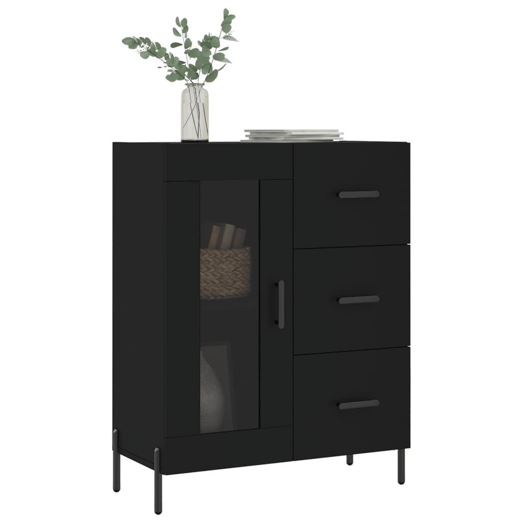 Sideboard Schwarz 69,5x34x90 cm Holzwerkstoff - Pazzar.ch