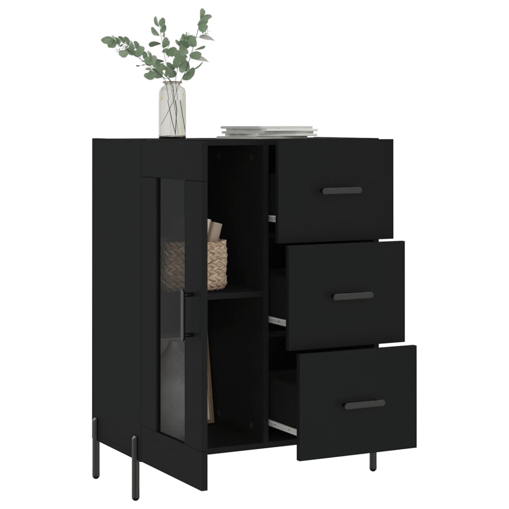 Sideboard Schwarz 69,5x34x90 cm Holzwerkstoff - Pazzar.ch