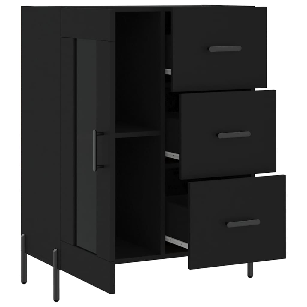 Sideboard Schwarz 69,5x34x90 cm Holzwerkstoff - Pazzar.ch