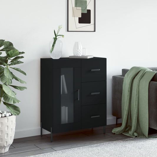 Sideboard Schwarz 69,5x34x90 cm Holzwerkstoff - Pazzar.ch