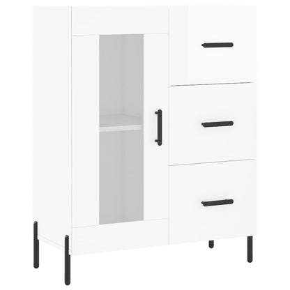 Sideboard Hochglanz-Weiß 69,5x34x90 cm Holzwerkstoff - Pazzar.ch