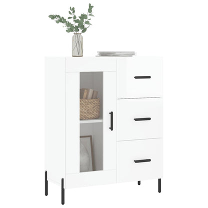 Sideboard Hochglanz-Weiß 69,5x34x90 cm Holzwerkstoff - Pazzar.ch