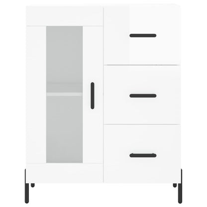 Sideboard Hochglanz-Weiß 69,5x34x90 cm Holzwerkstoff - Pazzar.ch