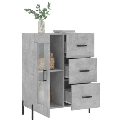 Sideboard Betongrau 69,5x34x90 cm Holzwerkstoff - Pazzar.ch