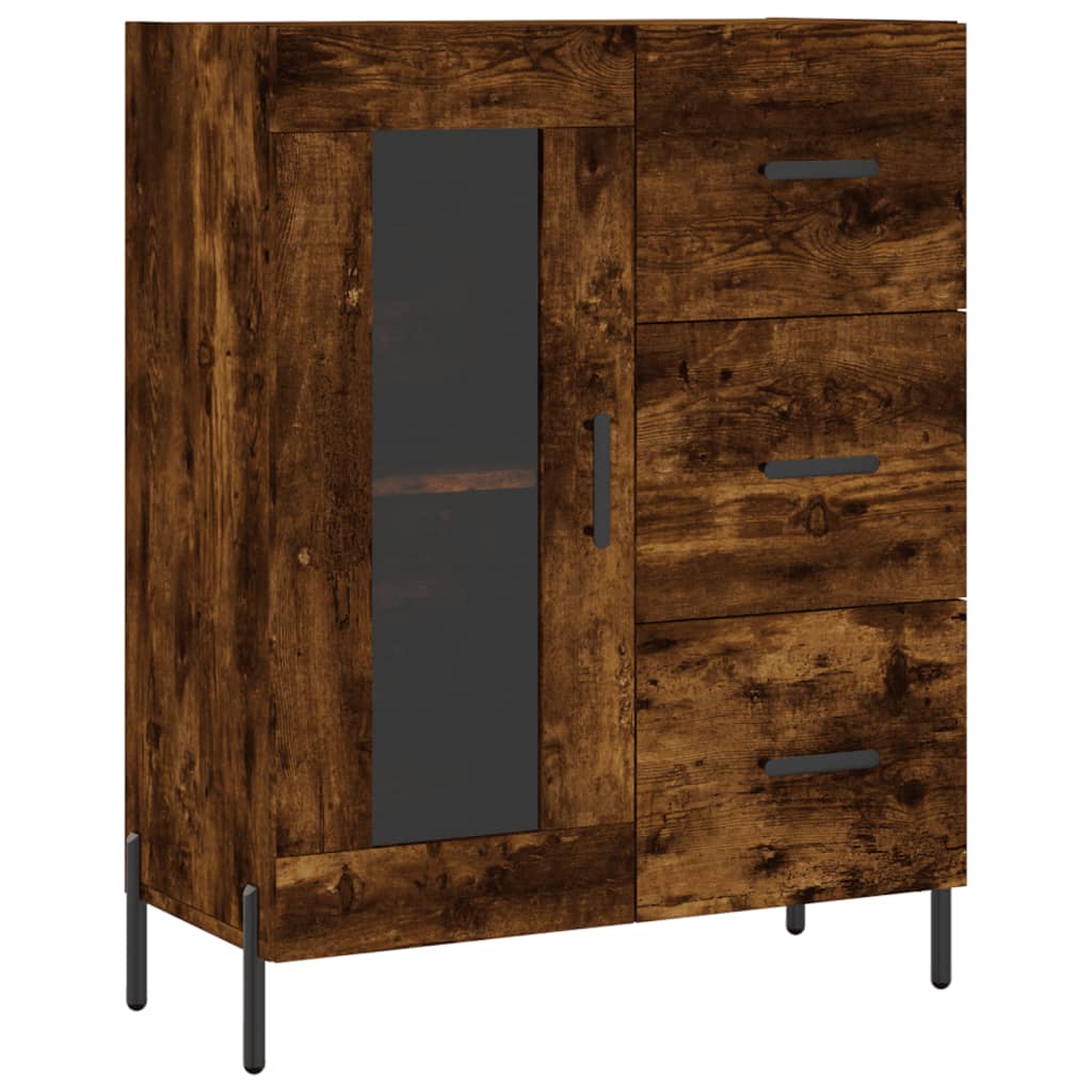 Sideboard Räuchereiche 69,5x34x90 cm Holzwerkstoff - Pazzar.ch