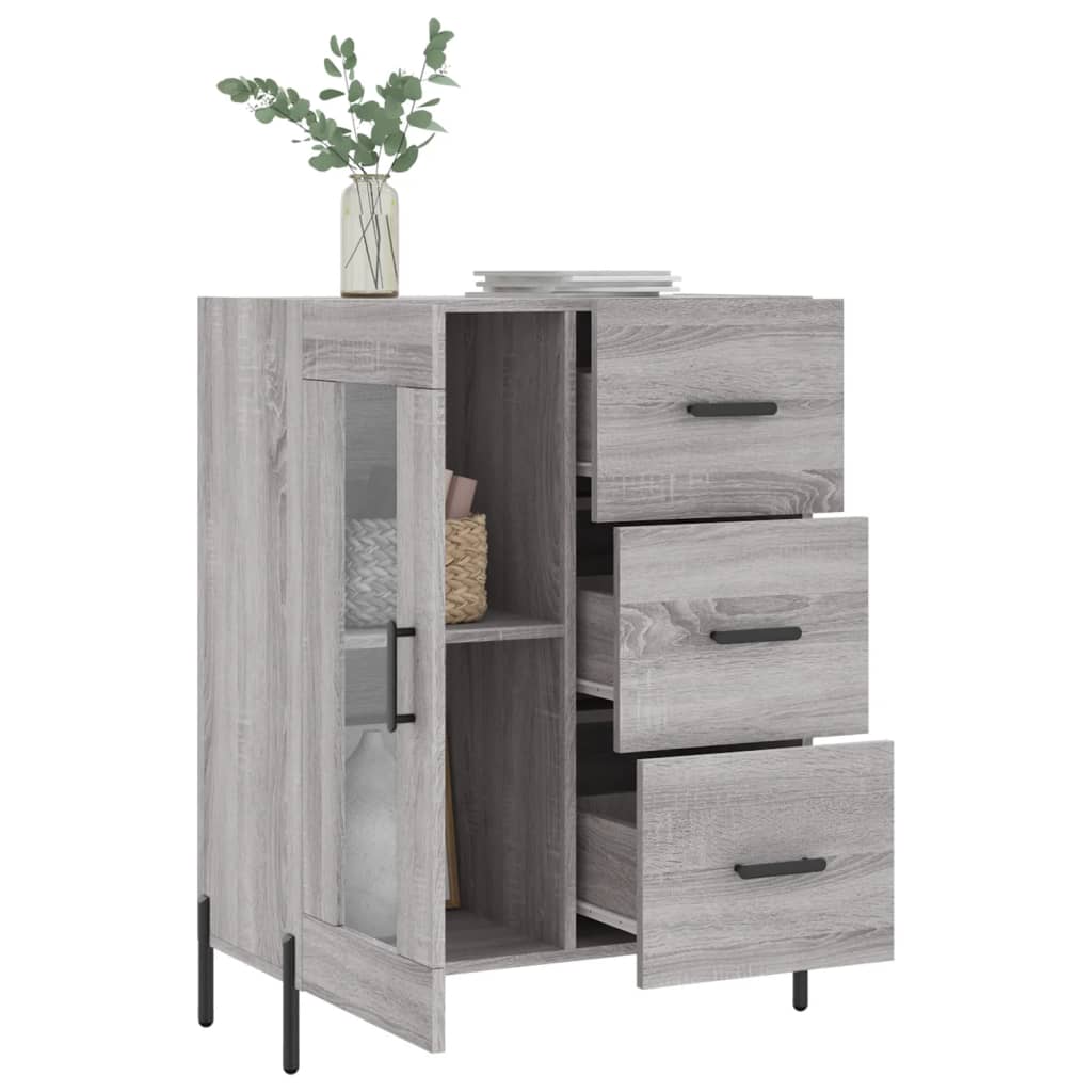 Sideboard Grau Sonoma 69,5x34x90 cm Holzwerkstoff - Pazzar.ch