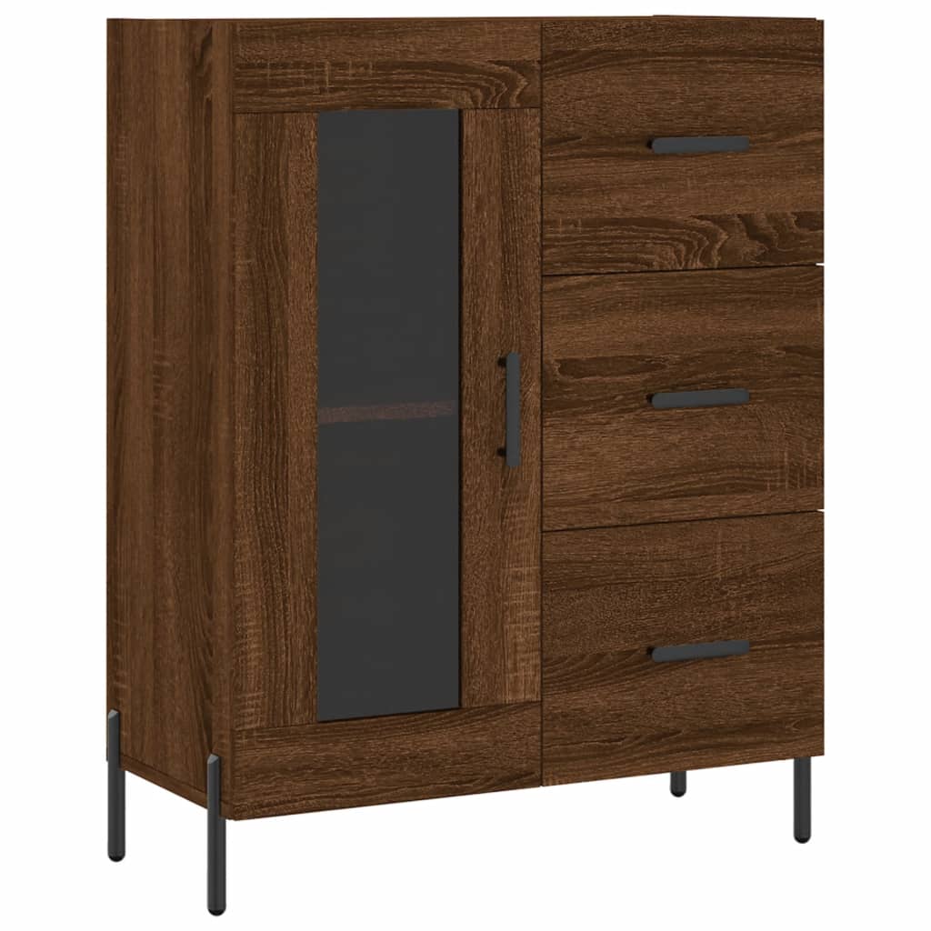 Sideboard Braun Eichen-Optik 69,5x34x90 cm Holzwerkstoff - Pazzar.ch