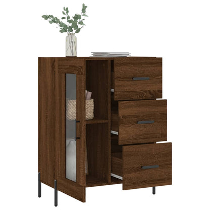 Sideboard Braun Eichen-Optik 69,5x34x90 cm Holzwerkstoff - Pazzar.ch