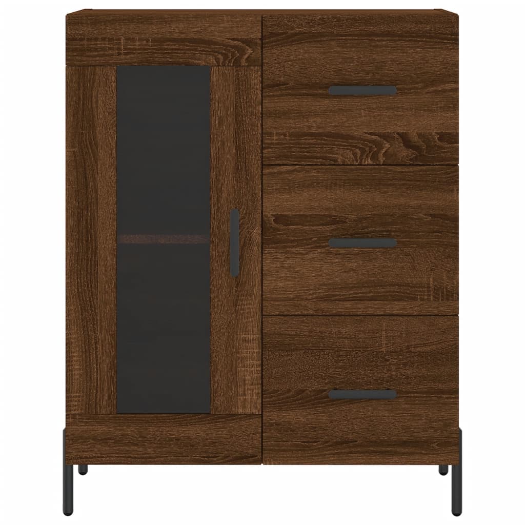 Sideboard Braun Eichen-Optik 69,5x34x90 cm Holzwerkstoff - Pazzar.ch