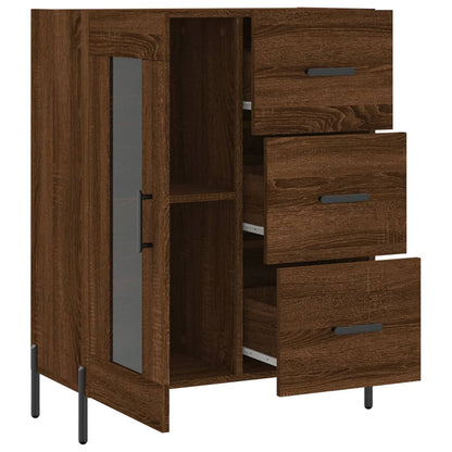 Sideboard Braun Eichen-Optik 69,5x34x90 cm Holzwerkstoff - Pazzar.ch