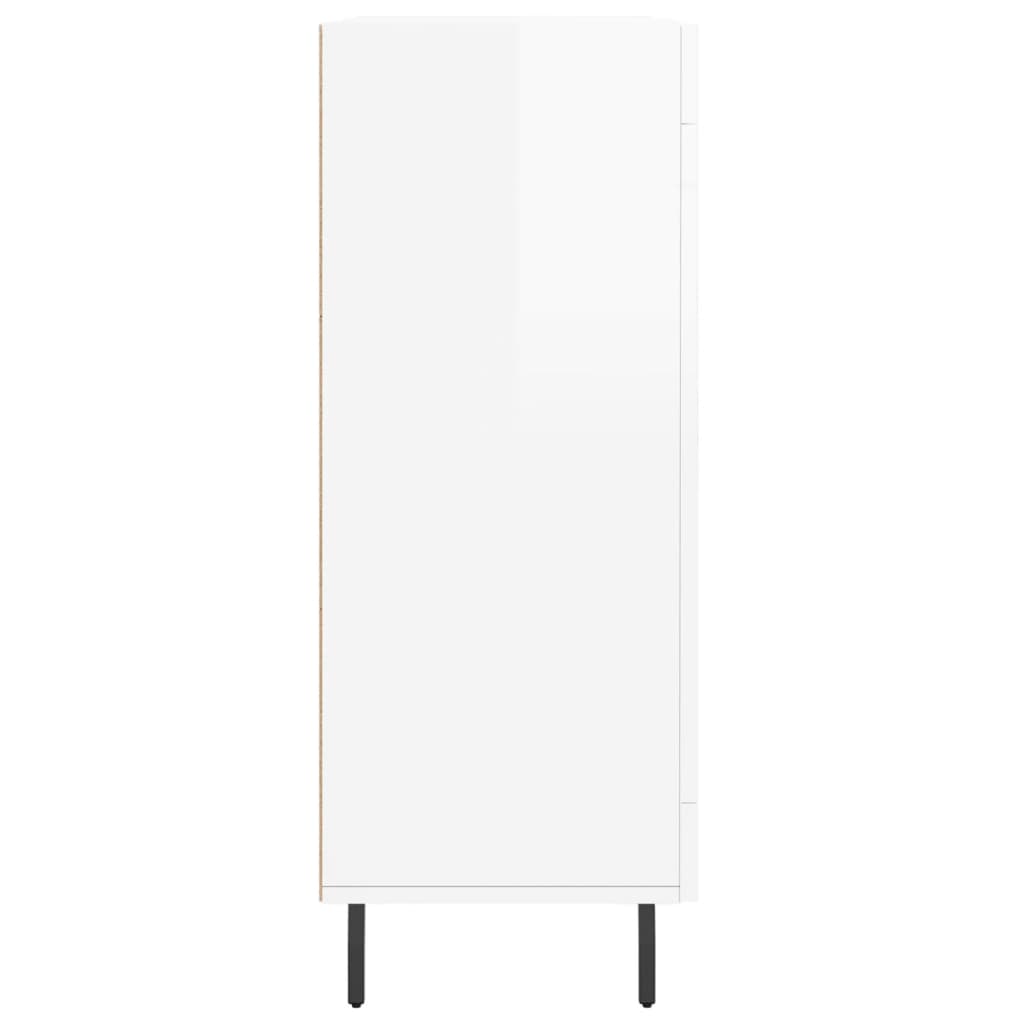 Sideboard Hochglanz-Weiß 69,5x34x90 cm Holzwerkstoff - Pazzar.ch
